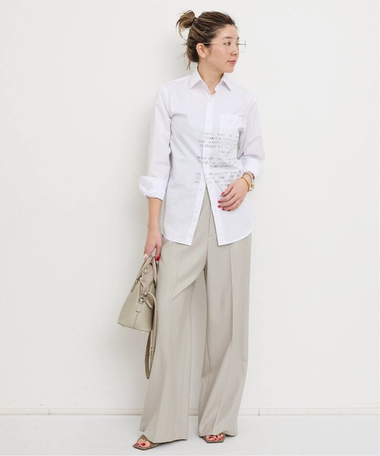 Twill Wide Pants（スラックス）｜L 
