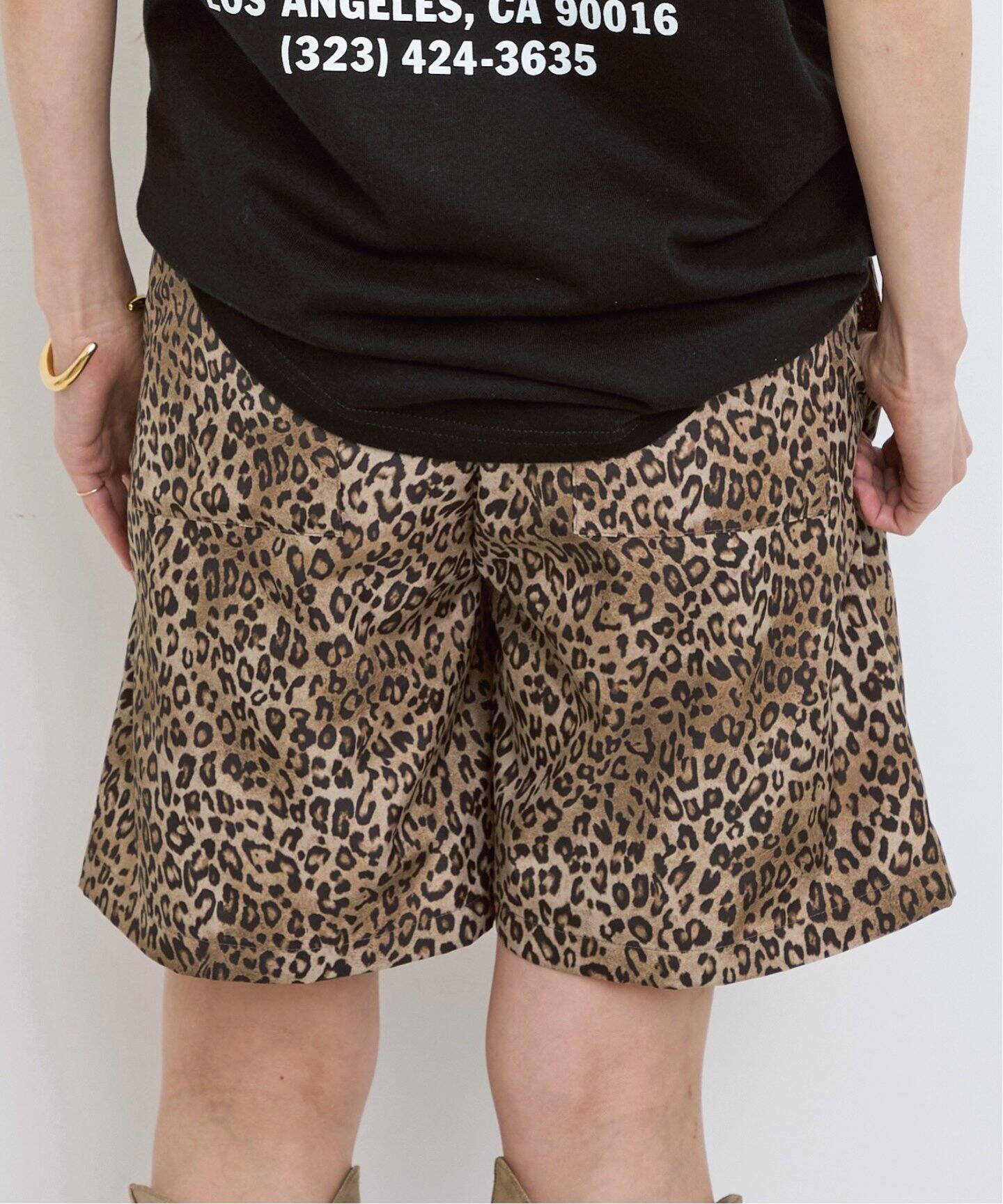 Leopard Print Short Pants（ショート・ハーフパンツ）｜L