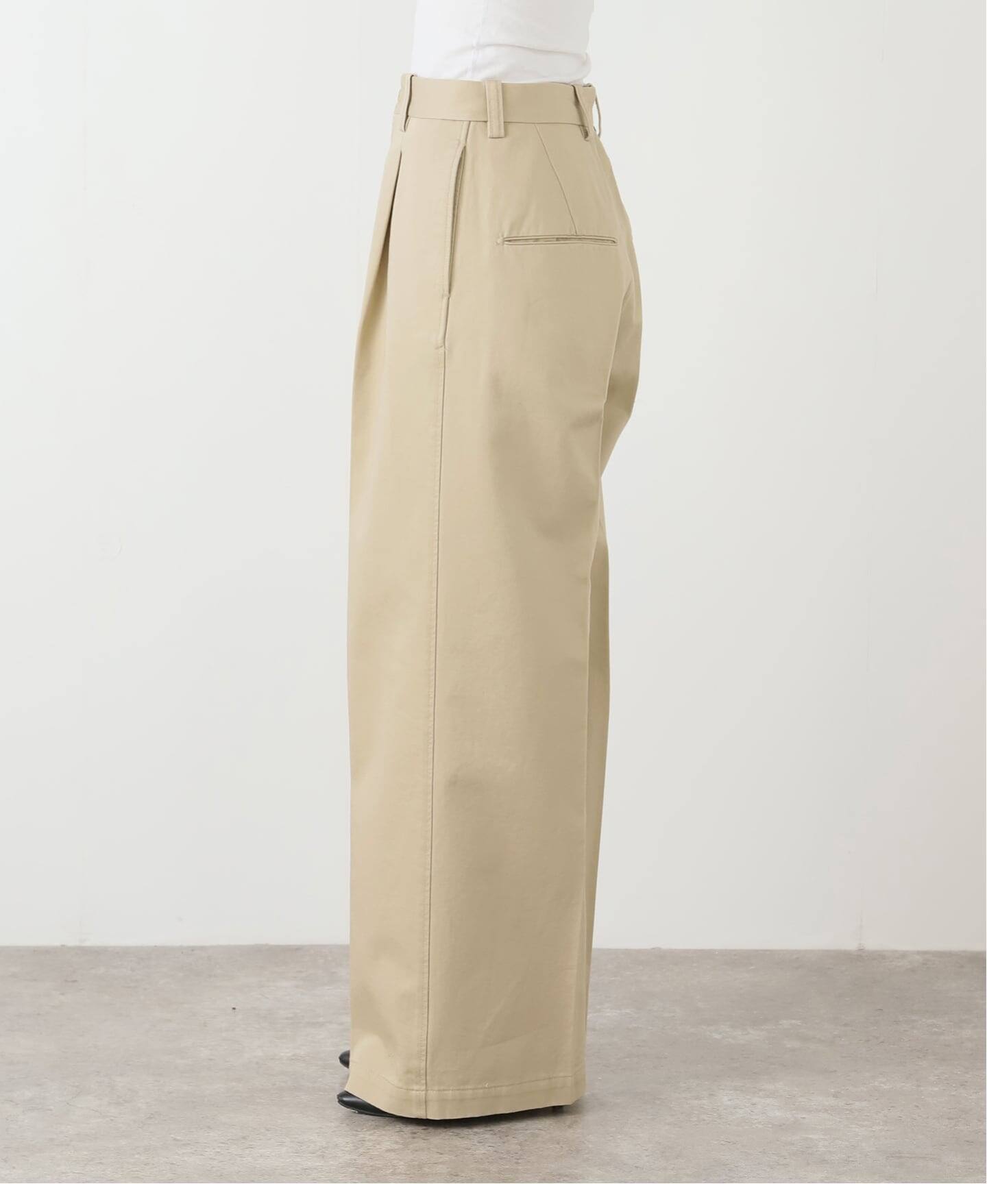 予約》CHINO WIDE PANTS（チノパンツ）｜L'Appartement