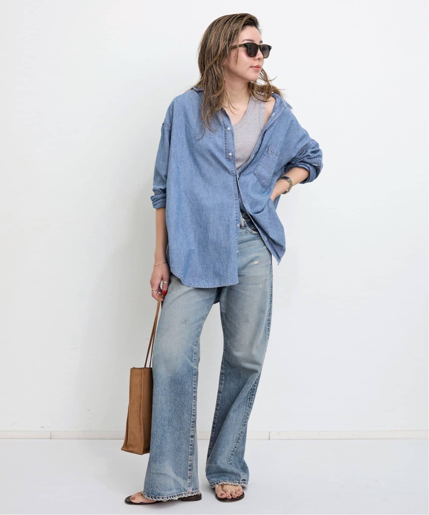 L'Appartement upper hights アッパーハイツ　デニム UPPER HIGHTS/アッパー ハイツ】 FLARE DENIM（デニムパンツ