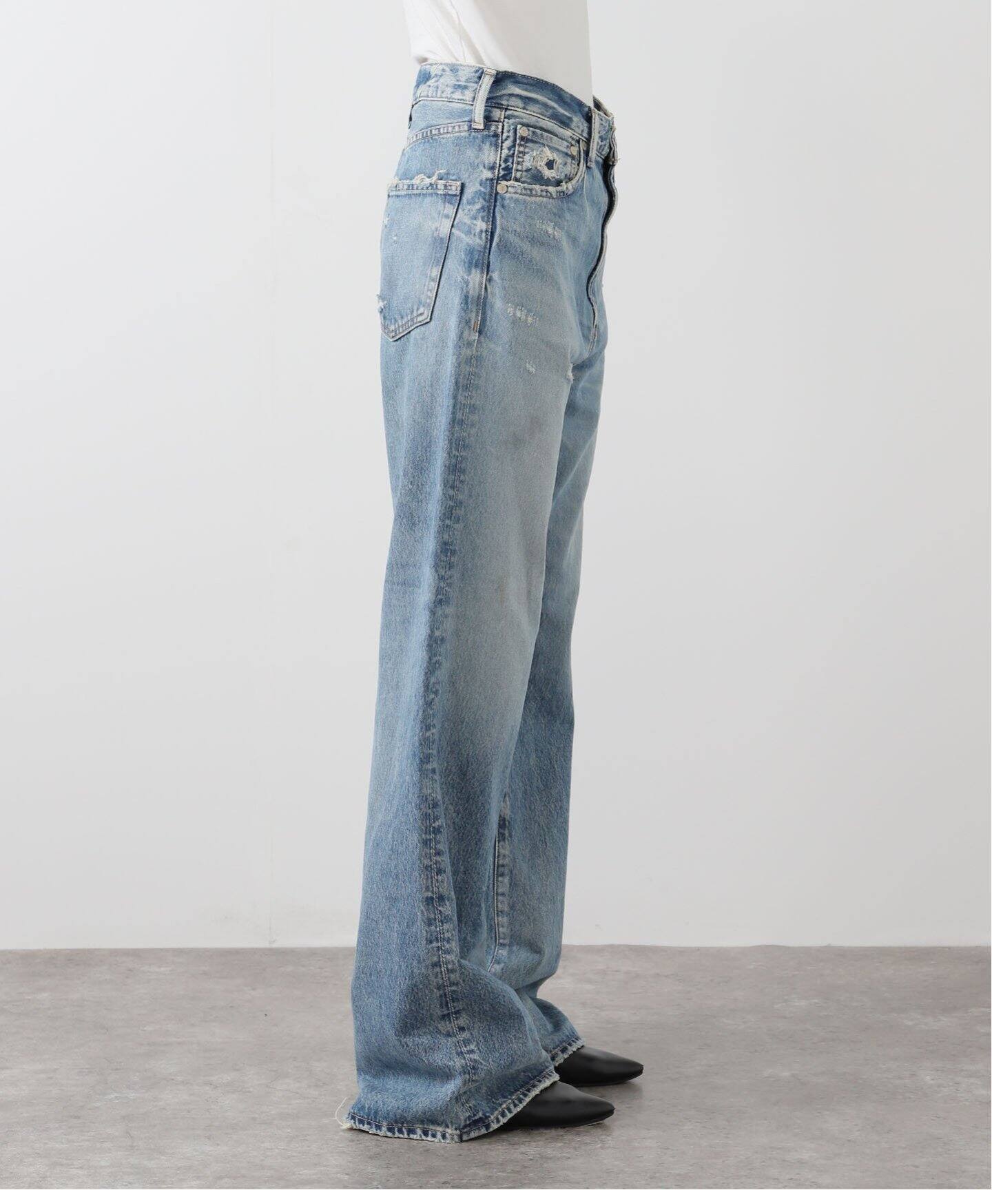 超話題新作 UPPER HIGHTS/アッパー ハイツ】 FLARE DENIM（デニムパンツ パンツ