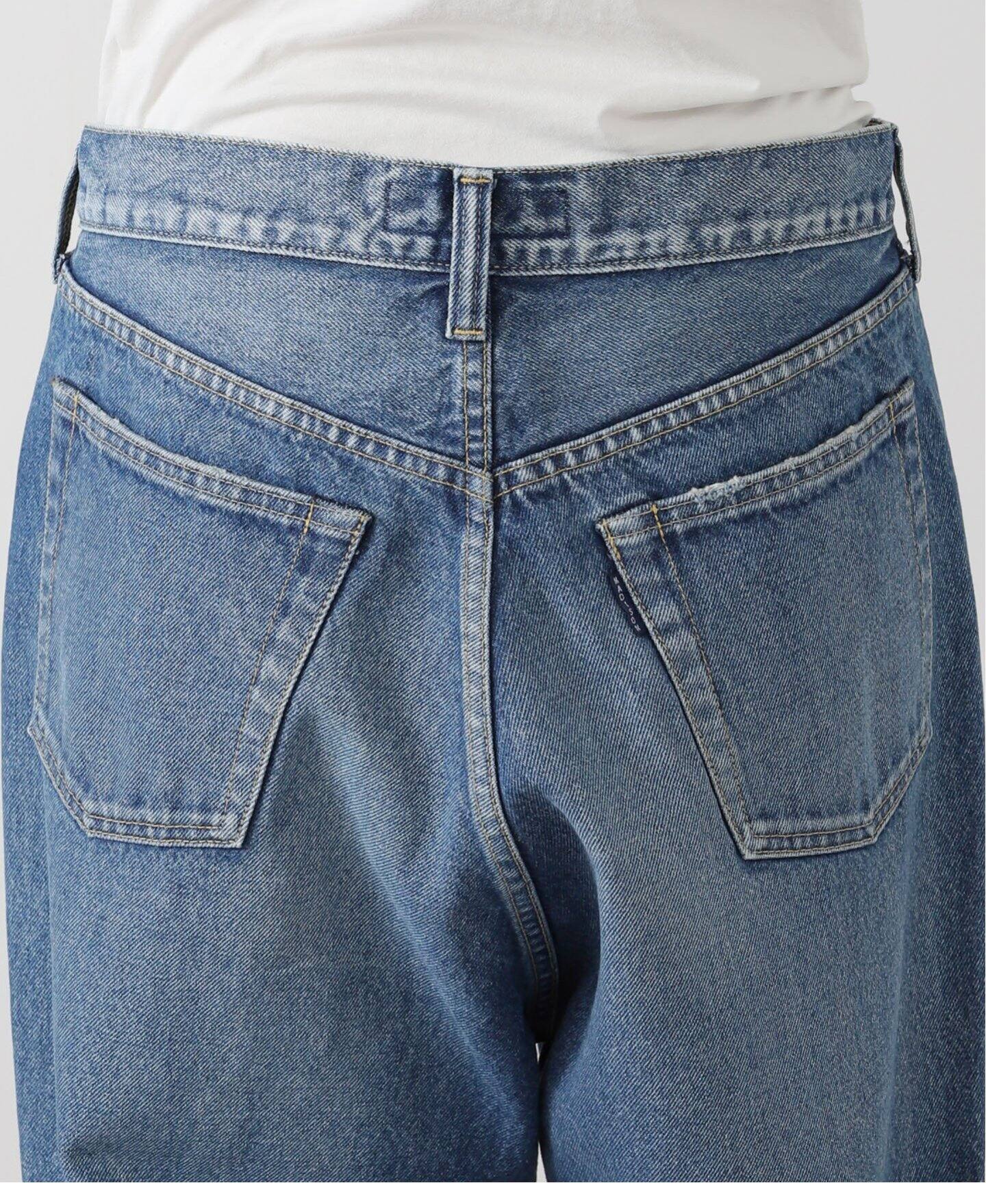 MADISON BLUE*SAROUEL*サルエルデニムパンツ*02サイズ MADISON BLUE マディソンブルー 22AW CRASHED SAROUEL PANTS