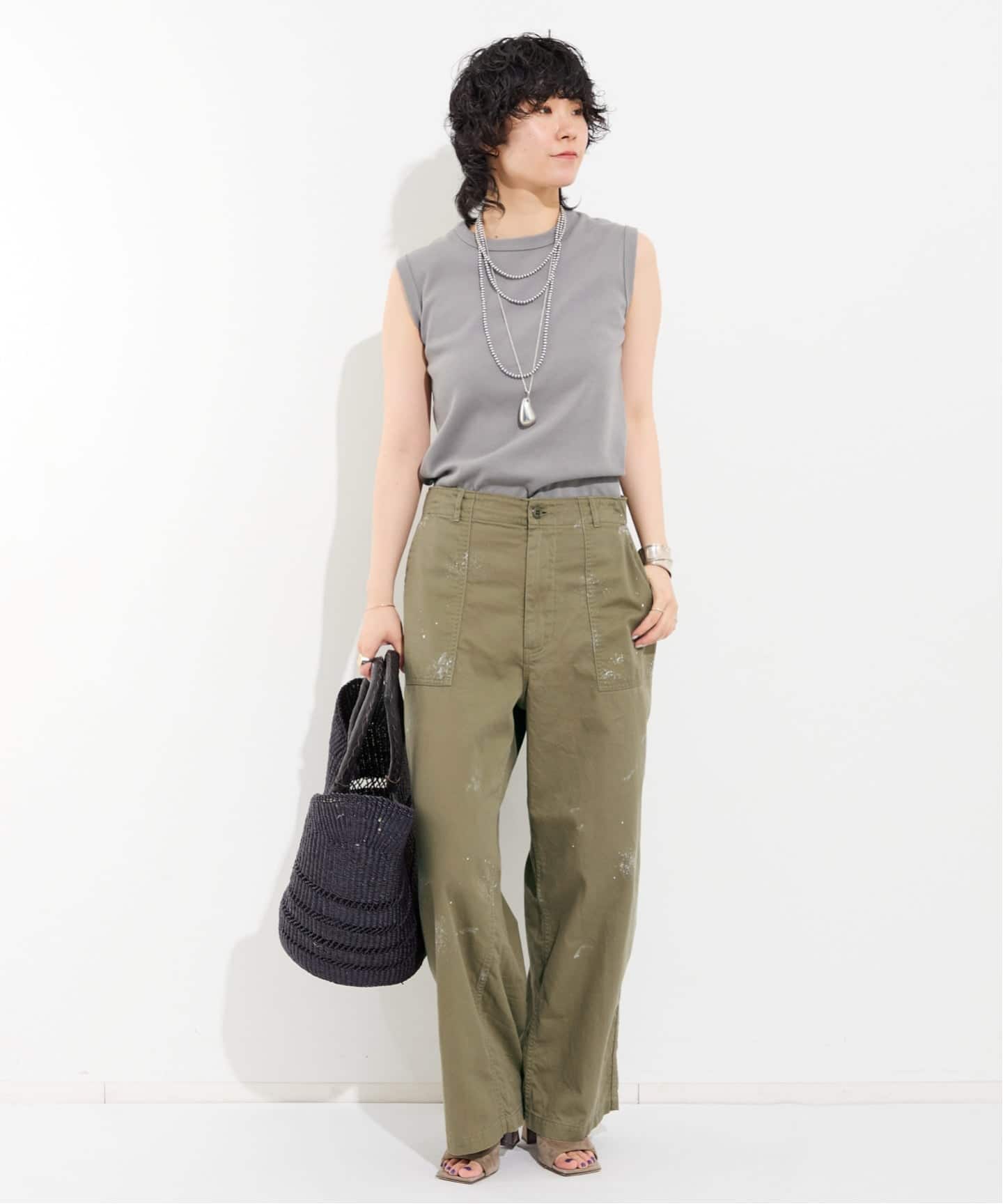 最終値下美品【ATTICKBYJOHNBULL】MILITARY パンツ　36 ATTICK BY JOHNBULL/アティック バイ ジョンブル】 MILITARY