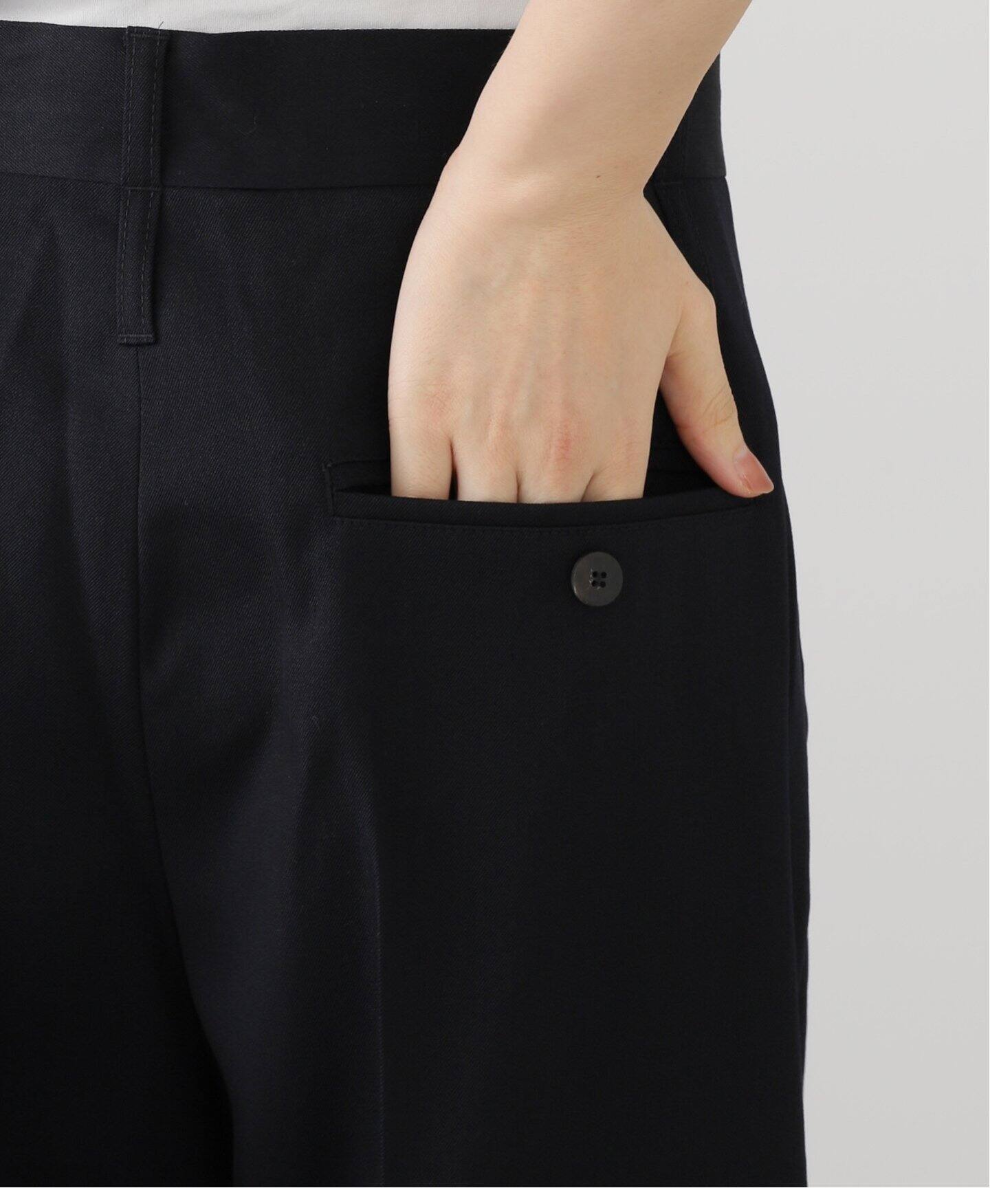 STUDIO NICHOLSON　BAG PANTS リネンパンツ 1 STUDIO NICHOLSON(スタジオニコルソン) BONSAI PANT タック