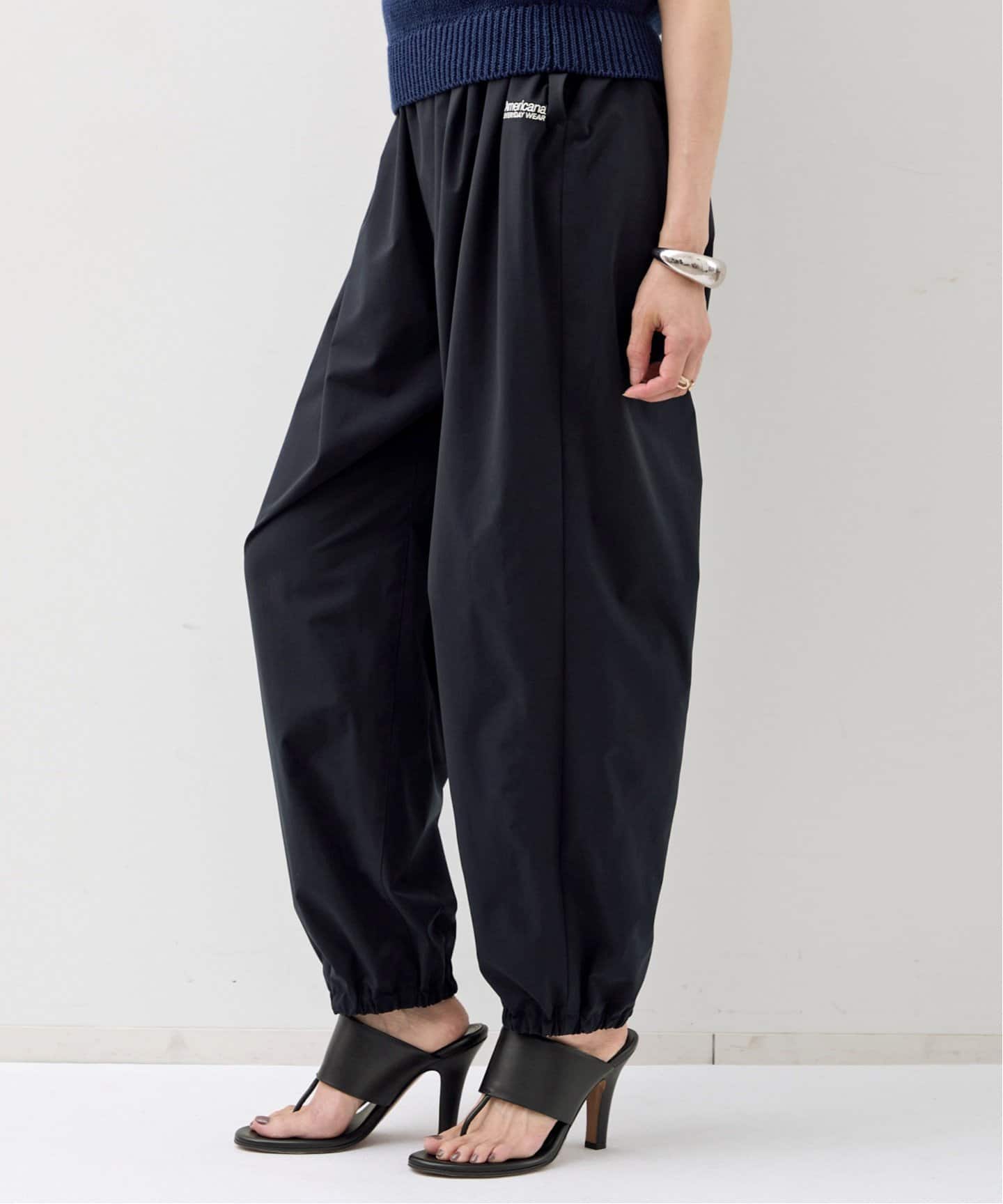 予約》【AMERICANA/アメリカーナ】 Strech Waist Gather Pants