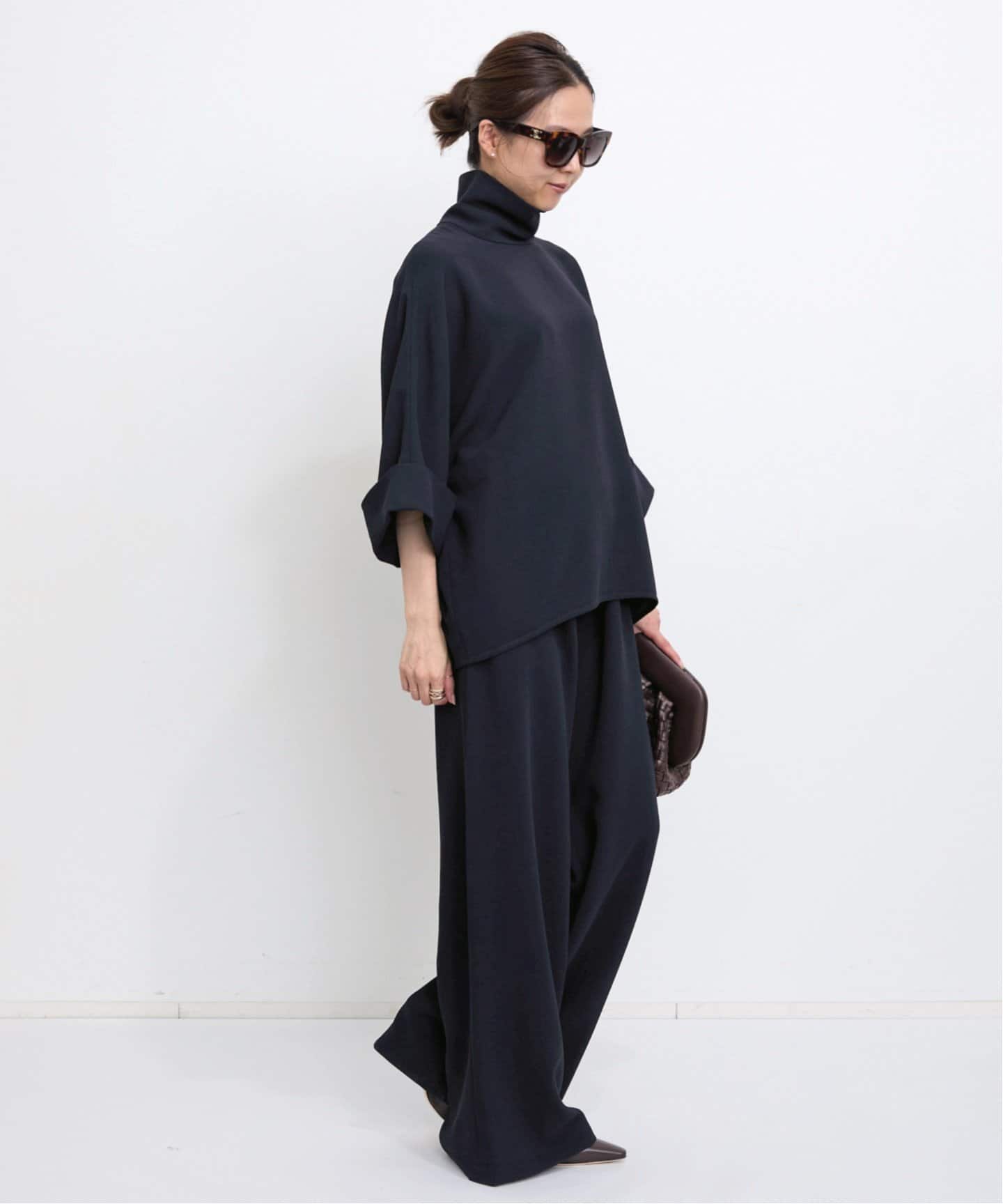ボトムスその他 MKDT Studio Palmira black trousers Palmira Crepe Georgette - BLACK – MKDT STUDIO