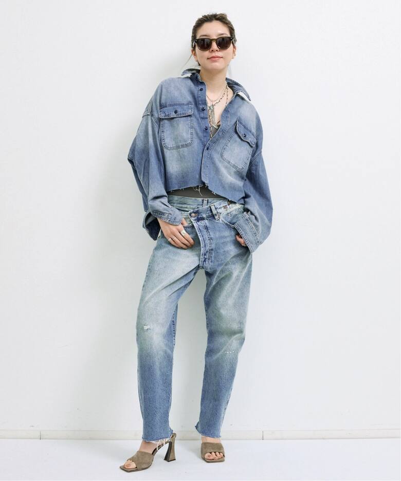 R13/アールサーティーン】 CROSSOVER JEAN（デニムパンツ・ジーンズ 