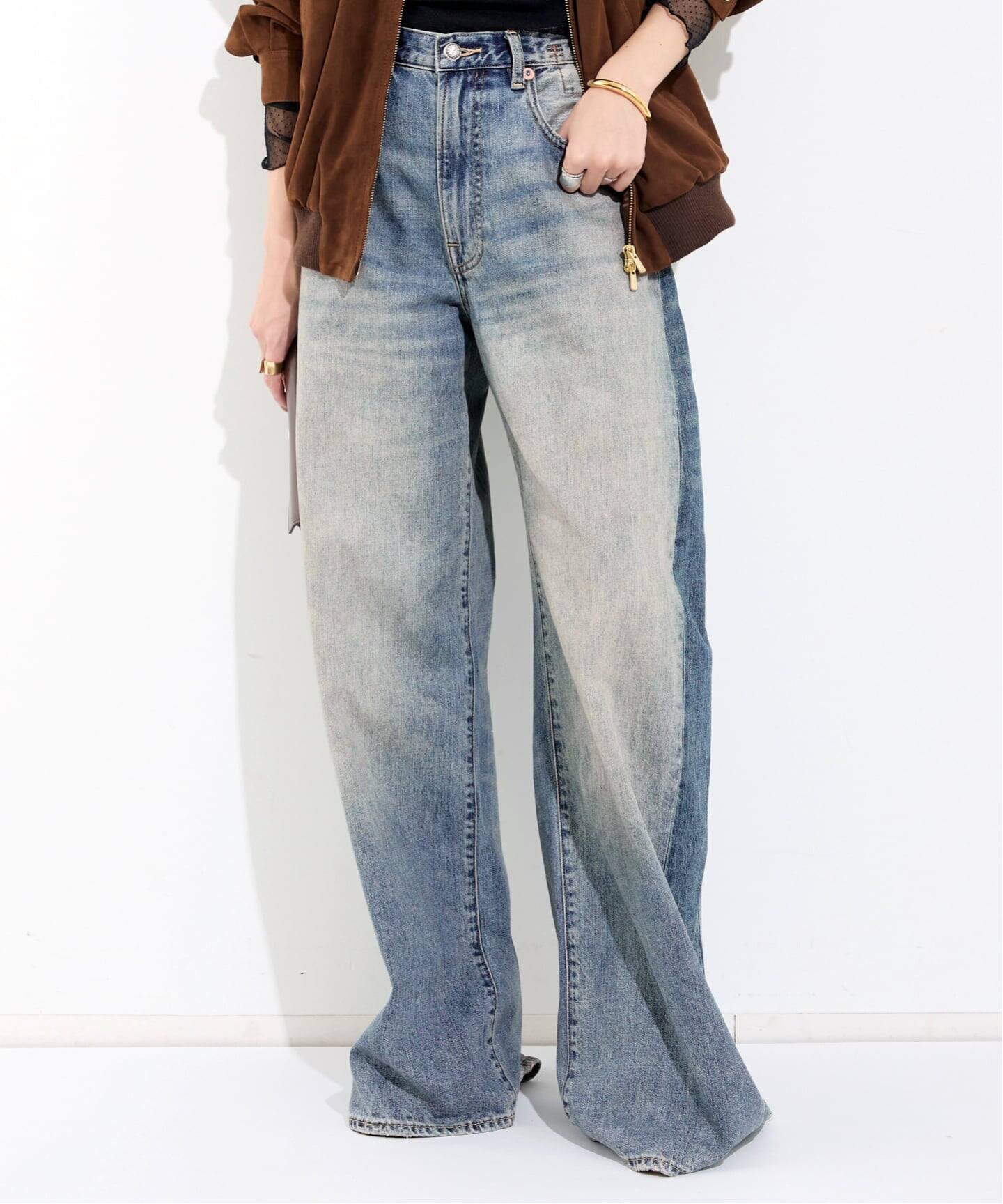 R13/アールサーティーン】 INSERT D'ARCY LOOSE JEAN（デニム