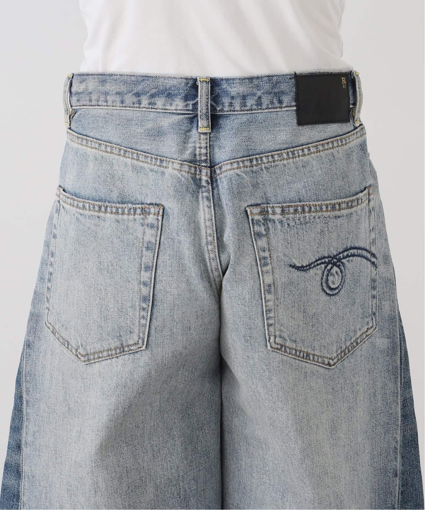 お値下げ❗️アダムエロペ 購入　R13 アールサーティーン　ボア付デニムジャケット お値下げ❗️アダムエロペ 購入 R13 アールサーティーン ボア付