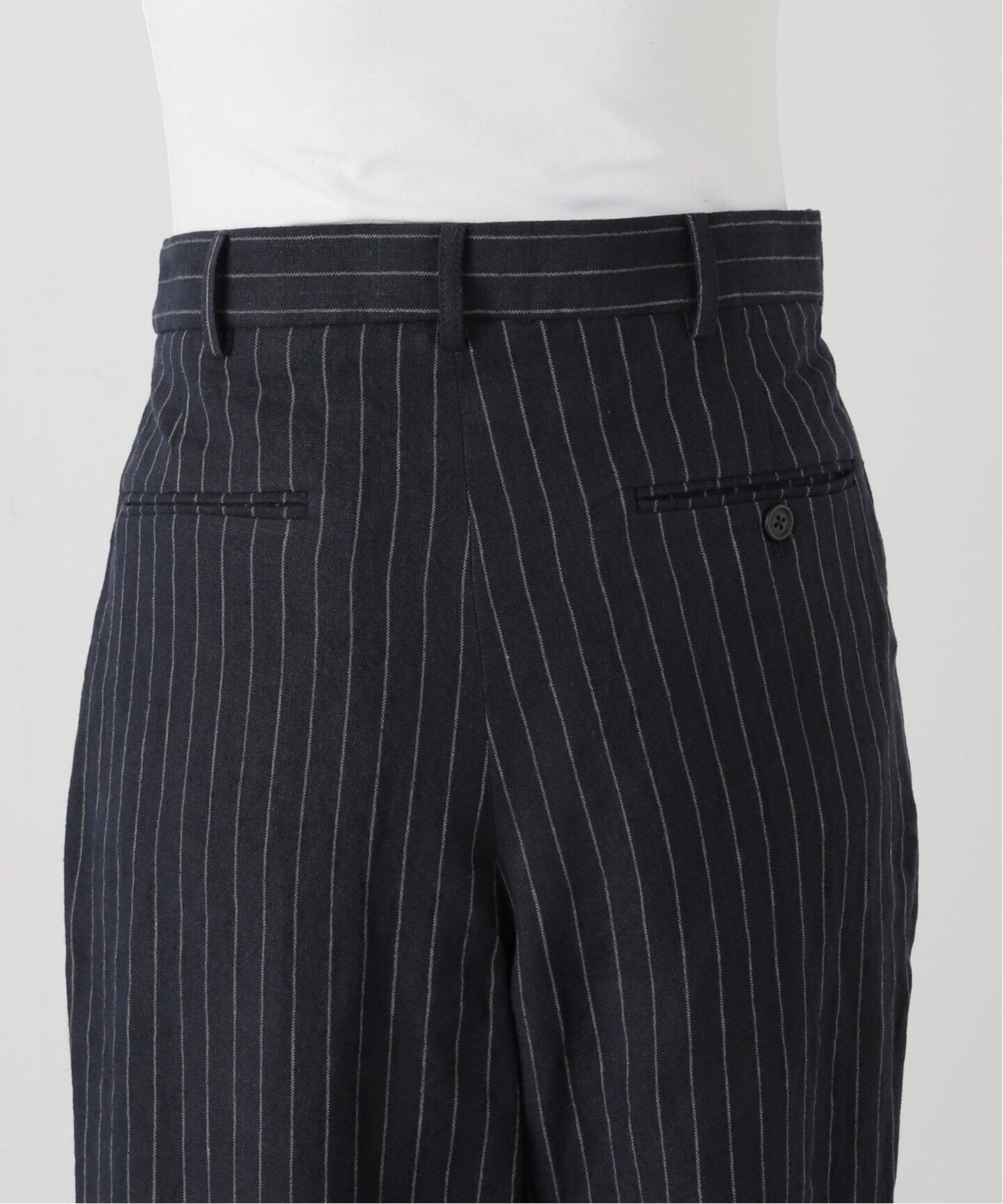 R13/アールサーティーン】 STRIPE CROSSOVER TROUSER（スラックス）｜L