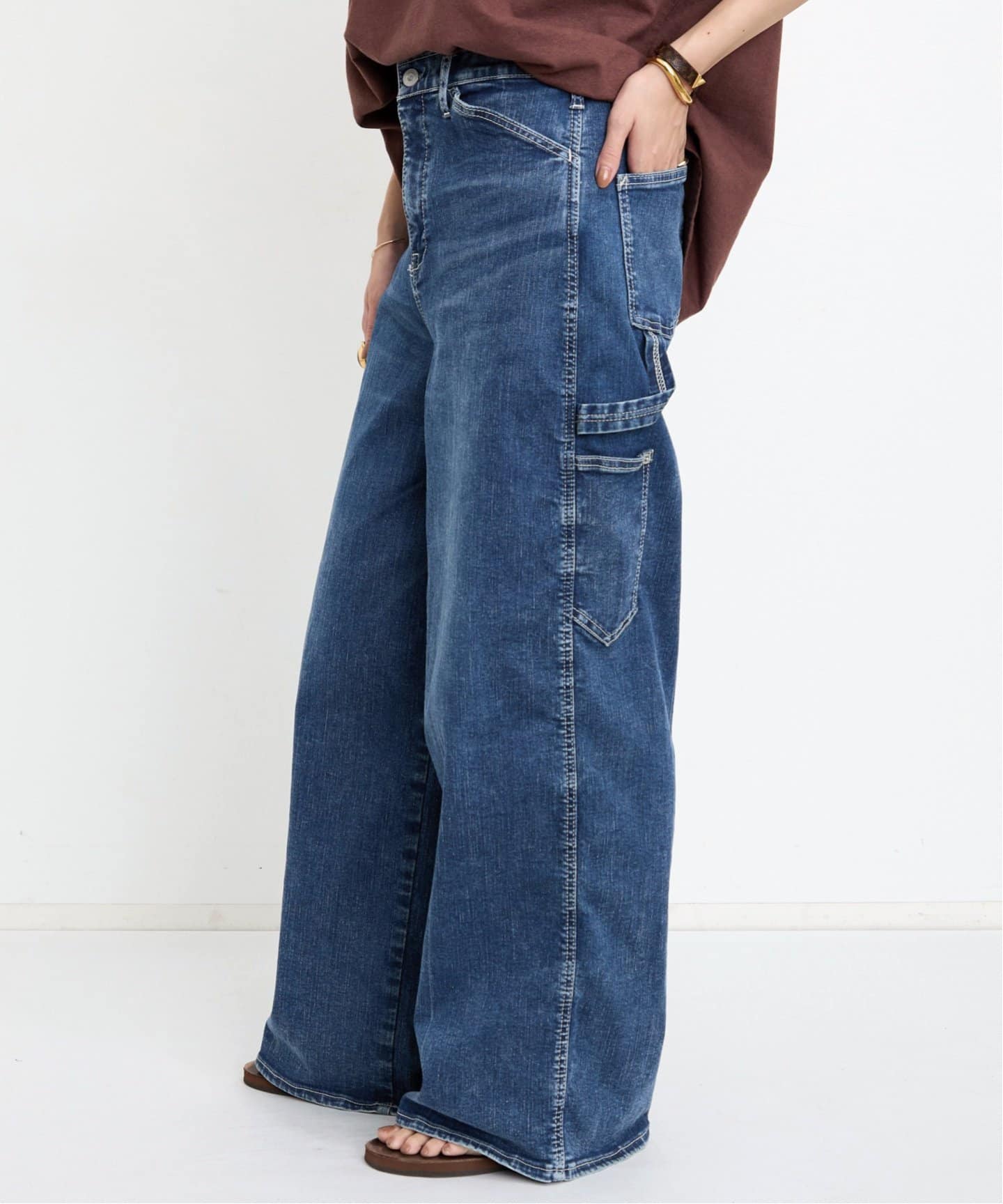 アパルトモン　グッドグリーフ 23AW デニムペインターパンツ GOOD GRIEF!/グッド グリーフ】 DENIM CARPENTER PANTS（デニム
