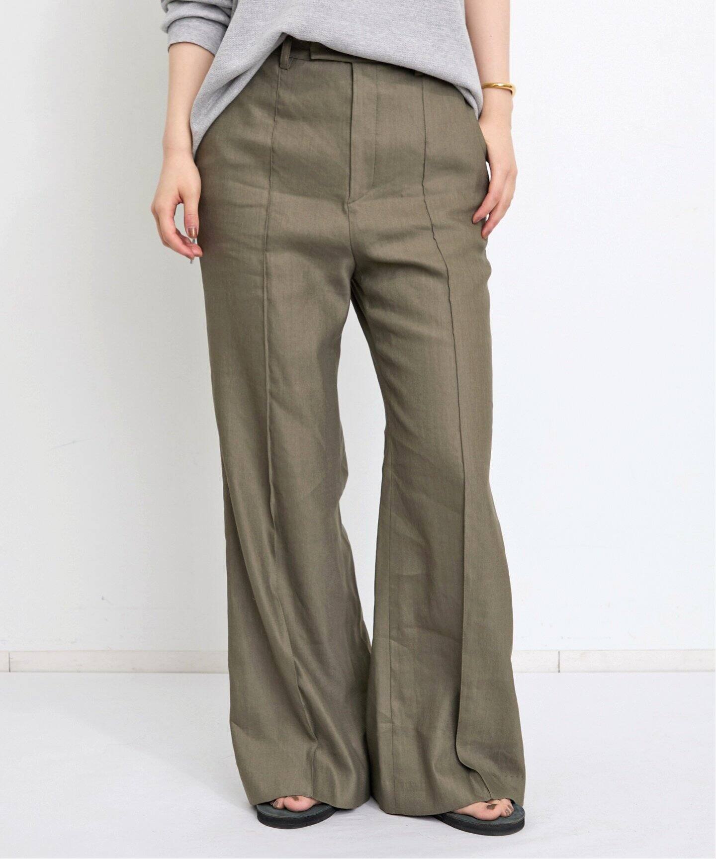 L'APPARTEMENT Lisiere パンツ LISIERE LINEN STRETCH PANTS（スラックス）｜L'Appartement