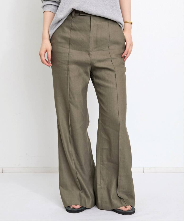 LISIERE LINEN STRETCH PANTS（スラックス）｜L
