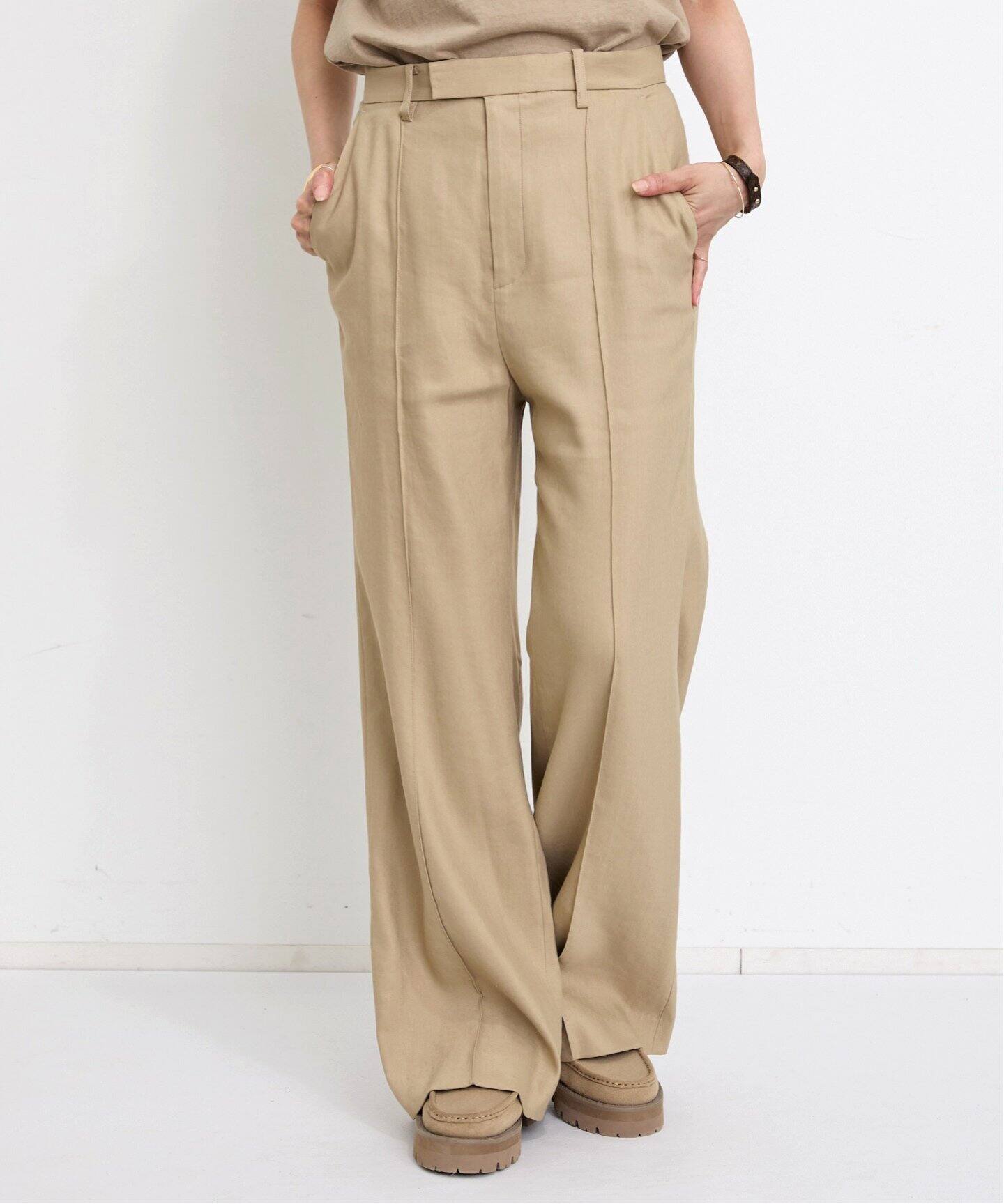アパルトモン Lisiere Zanieri Tapered Pants パンツ LISIERE LINEN STRETCH PANTS（スラックス）｜L'Appartement