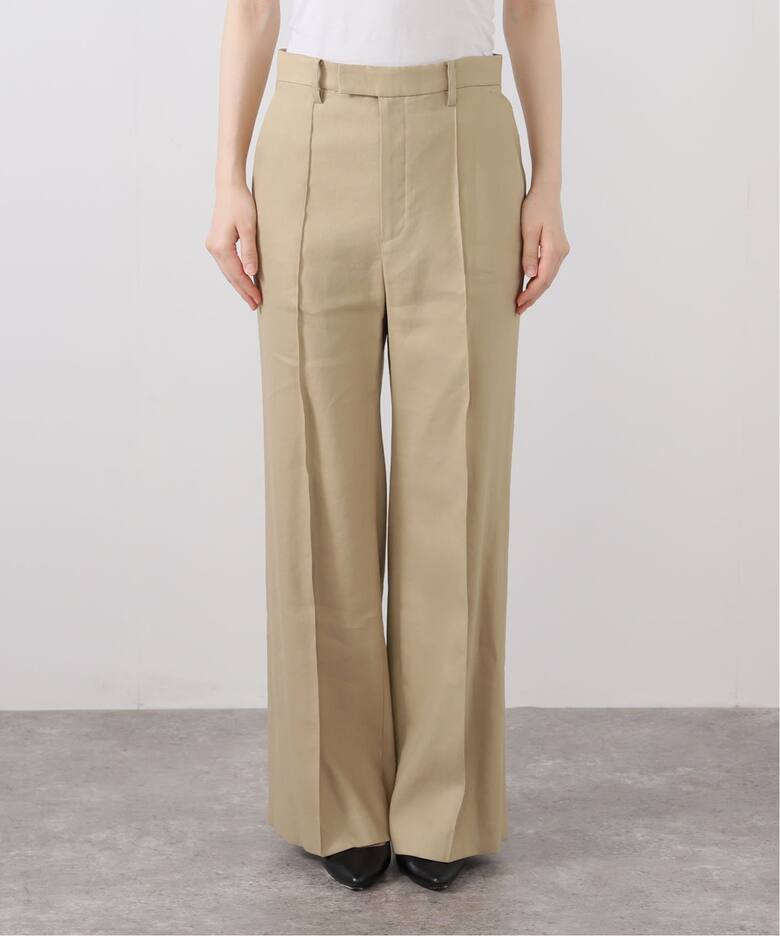 LISIERE LINEN STRETCH PANTS（スラックス）｜L