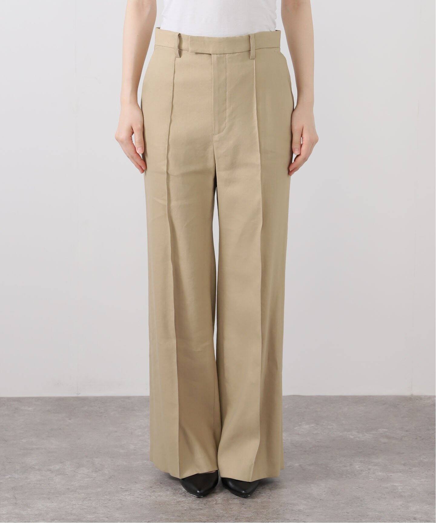 LISIERE LINEN STRETCH PANTS（スラックス）｜L'Appartement