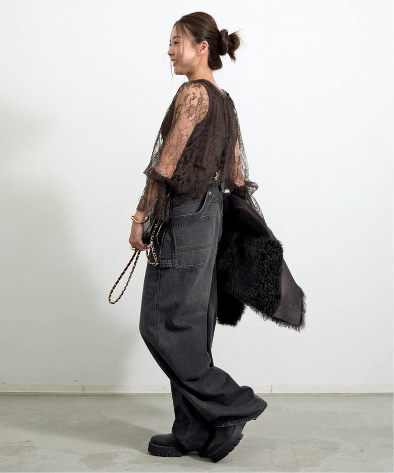 ATTICK BY JOHNBULL/アティック バイ ジョンブル】 BLACK DENIM OVER 