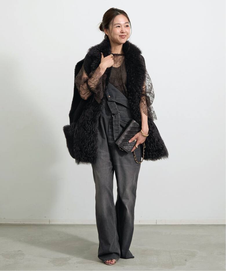 ATTICK BY JOHNBULL/アティック バイ ジョンブル】 BLACK DENIM OVER 