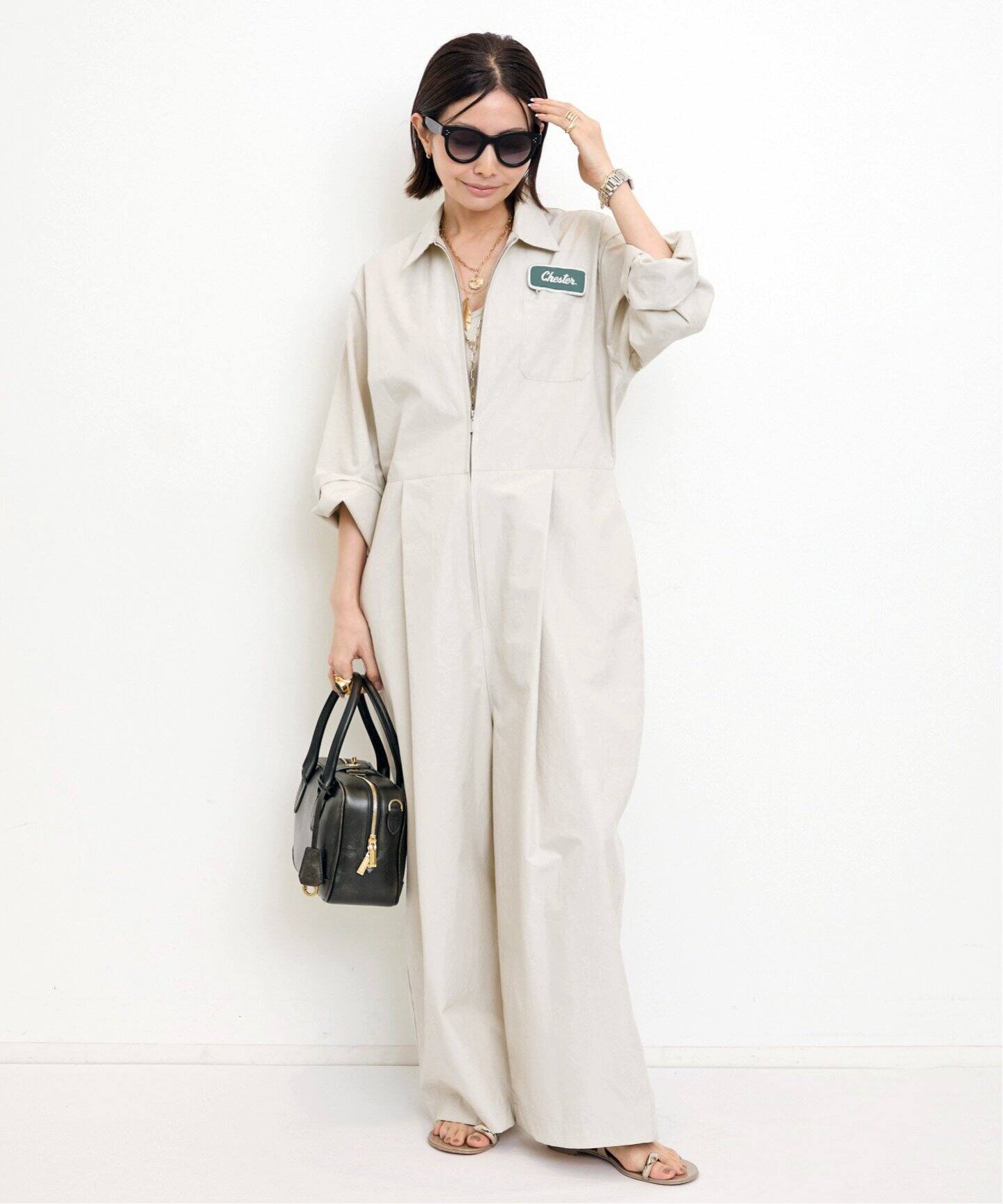 GOODGRIEF!/グッド グリーフ】 WIDE WORK JUMPSUIT（つなぎ 