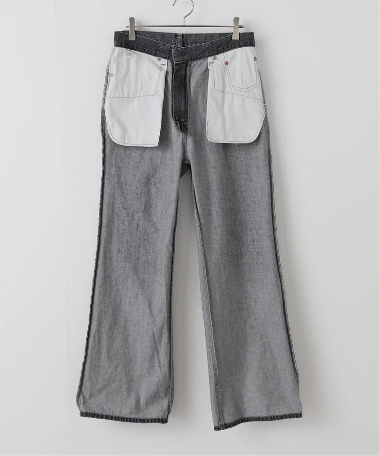 ATTICK BY JOHNBULL/アティック バイ ジョンブル】 LOOSE FLARE DENIM 