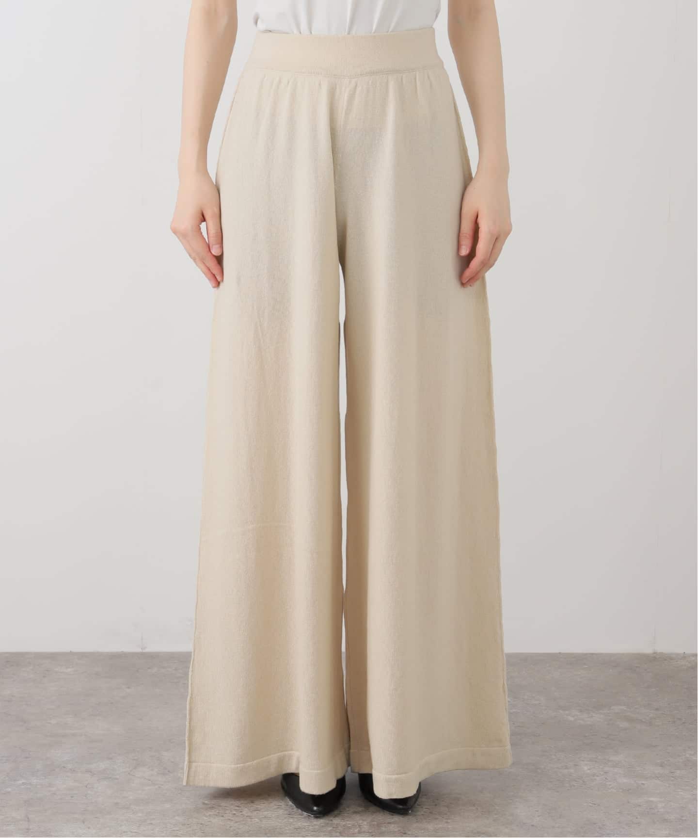 CANESSA/カネッサ】 CASHMERE KNIT PANTS（その他パンツ）｜L
