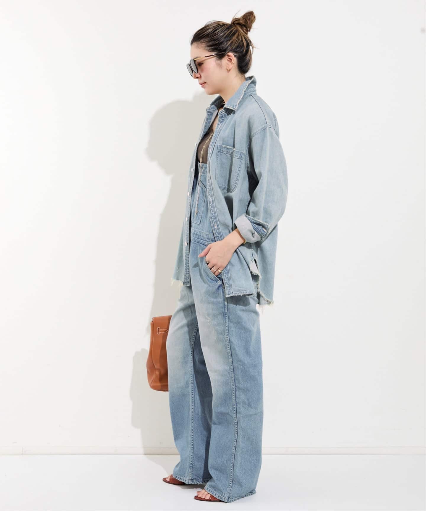 ATTICK BY JOHNBULL/ アティック バイ ジョンブル】サロペット 予約》【ATTICK BY JOHNBULL/アティック バイ ジョンブル】 BLUE