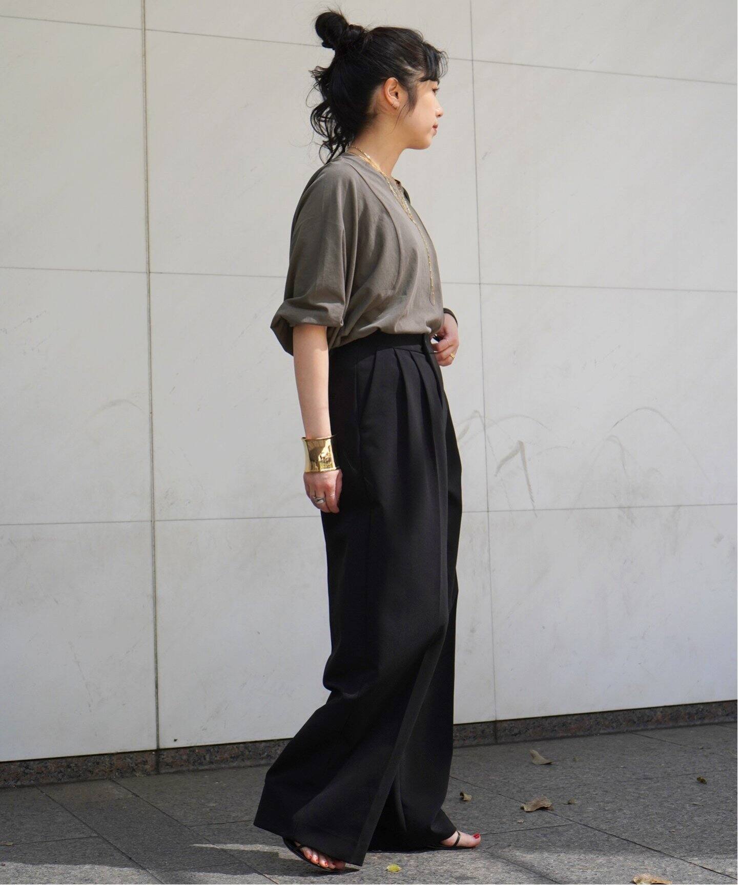 ラップフロントパンツ（スラックス）｜AP STUDIO（エーピー