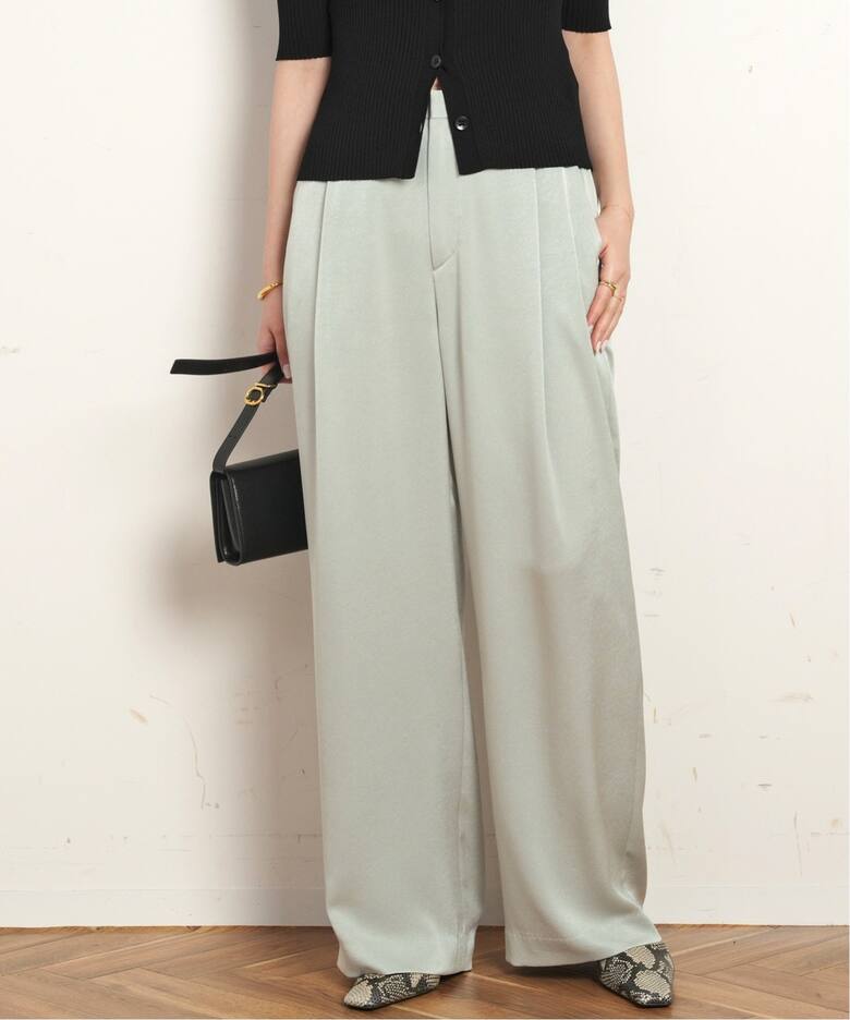 ライトサテンパンツ（スラックス）｜AP STUDIO（エーピーストゥディオ  