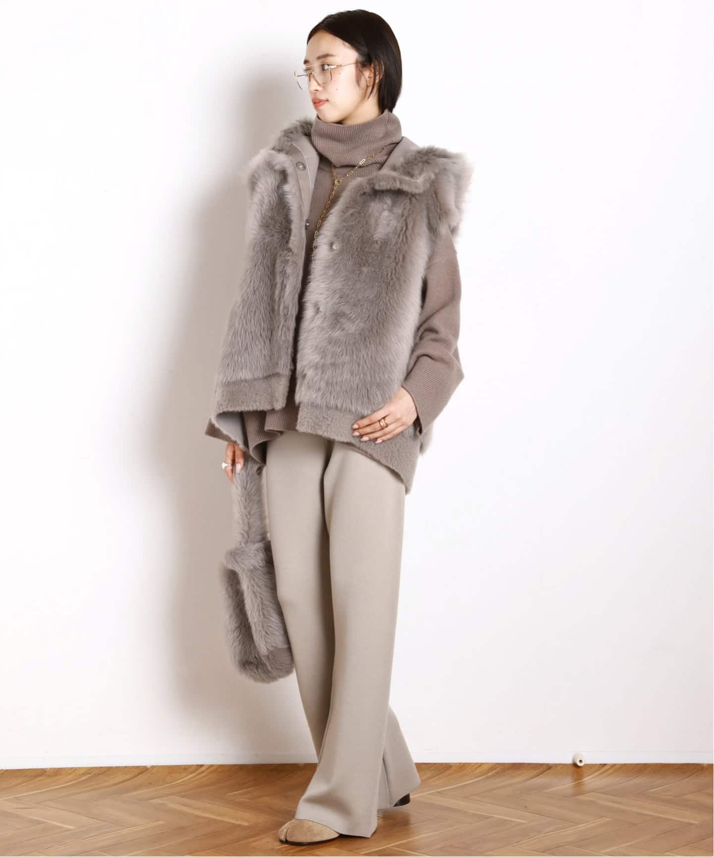 美品　AP STUDIO　エーピーストゥディオ　スムージーニットパンツ　ブラック New スムージーニットパンツ（その他パンツ）｜AP STUDIO（エーピー