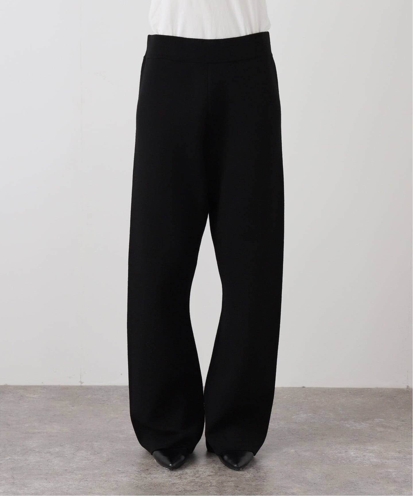 美品　AP STUDIO　エーピーストゥディオ　スムージーニットパンツ　ブラック New スムージーニットパンツ（その他パンツ）｜AP STUDIO（エーピー