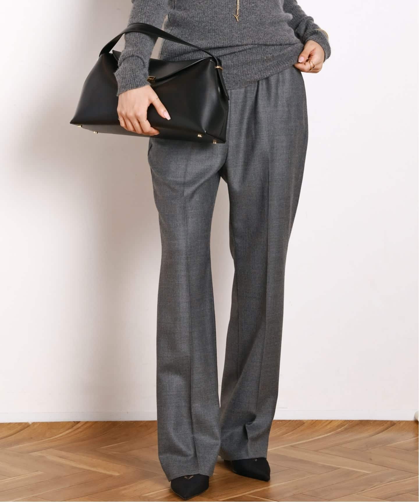 サキソニーウールパンツ（スラックス）｜AP STUDIO（エーピー