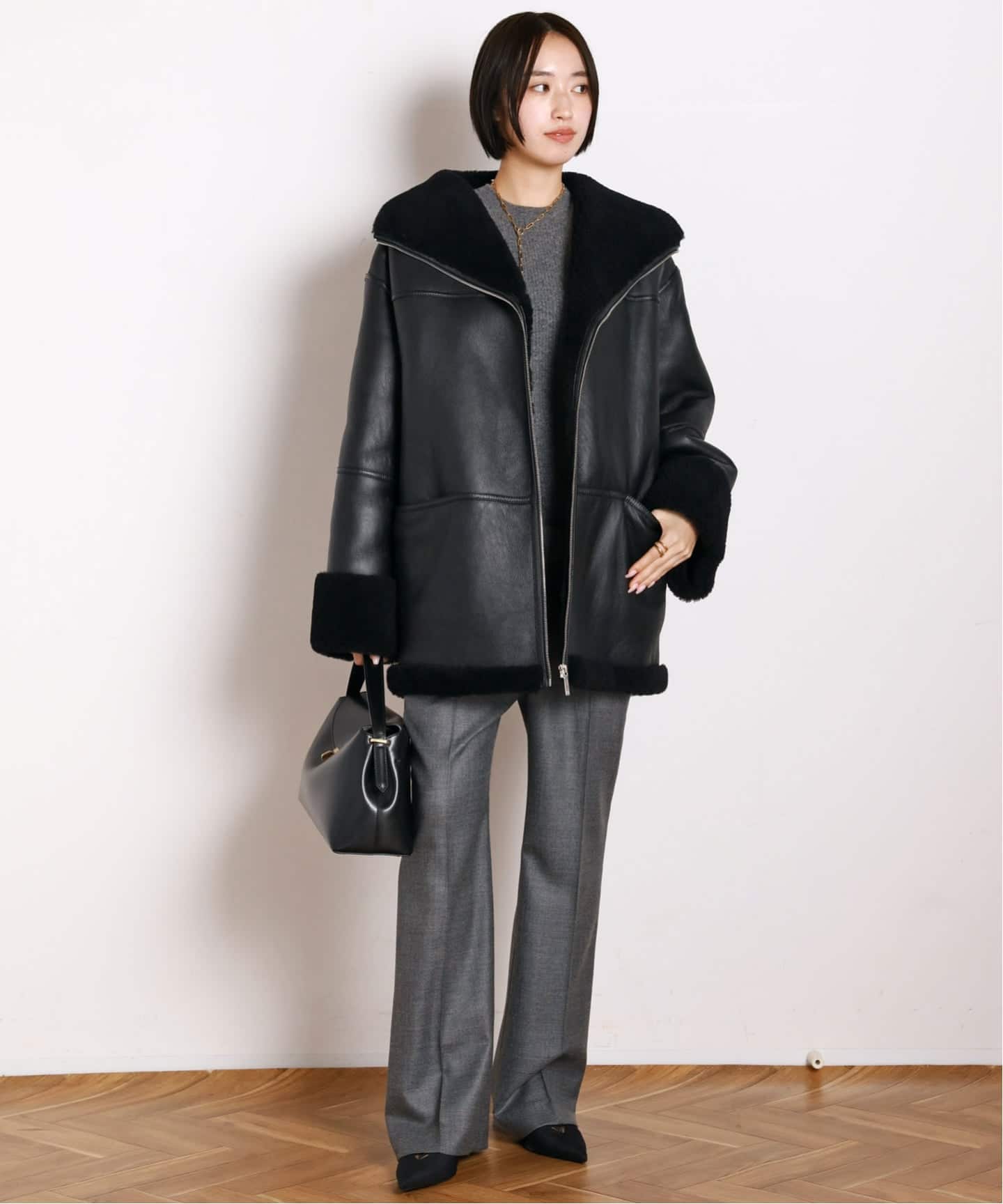 サキソニーウールパンツ（スラックス）｜AP STUDIO（エーピー