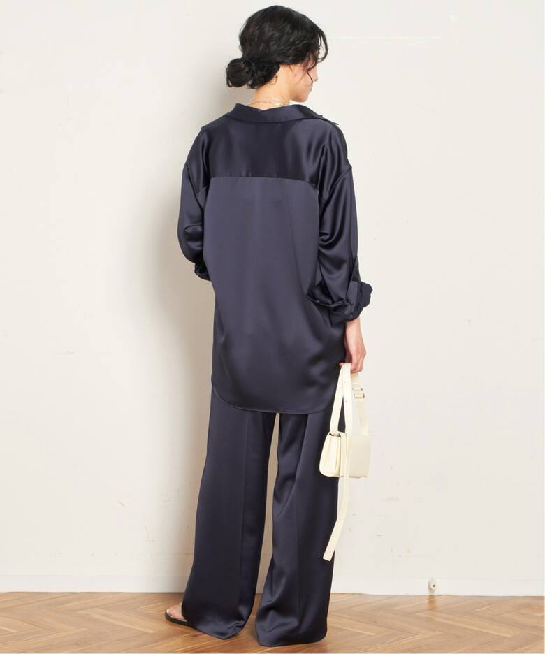 サテンプルオンパンツ（その他パンツ）｜AP STUDIO（エーピー  