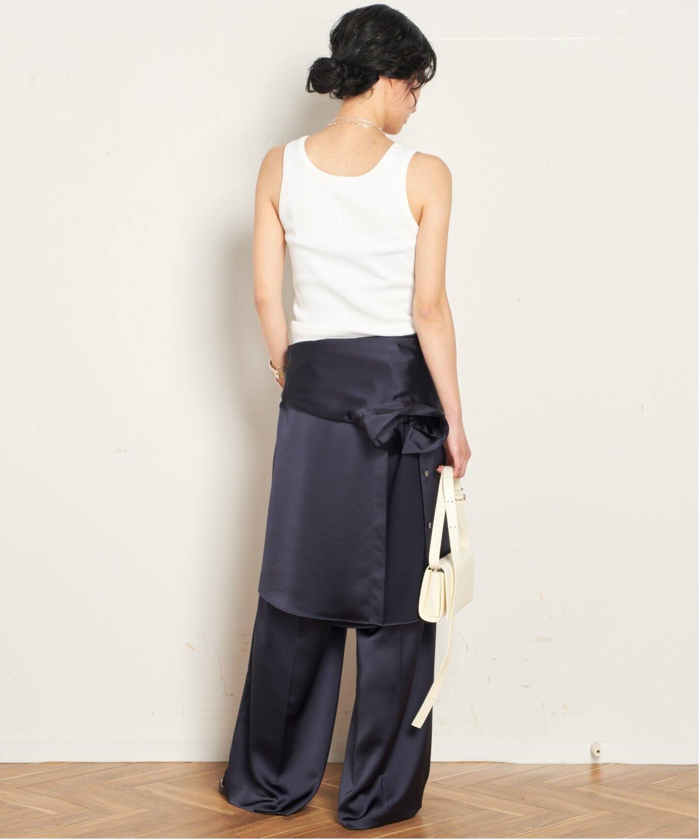 サテンプルオンパンツ（その他パンツ）｜AP STUDIO（エーピー