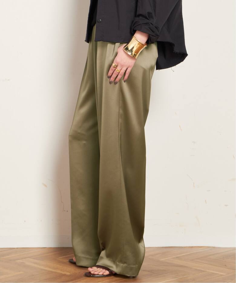 サテンプルオンパンツ（その他パンツ）｜AP STUDIO（エーピー  