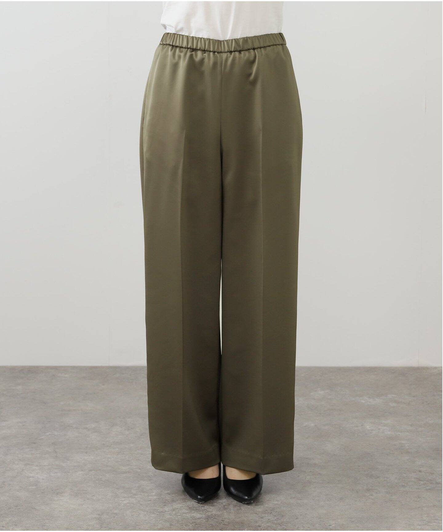 サテンプルオンパンツ（その他パンツ）｜AP STUDIO（エーピー