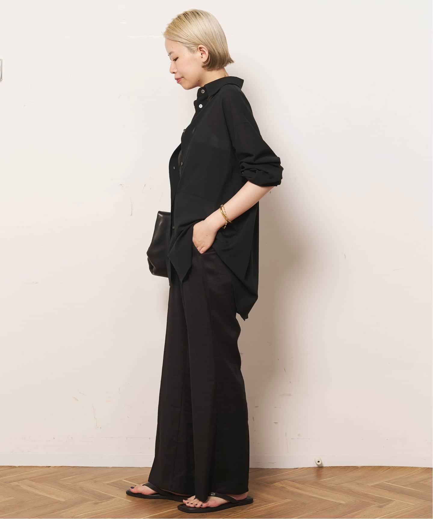AP STUDIO リネンパンツ リネンレーヨンストレッチパンツ（スラックス）｜AP STUDIO