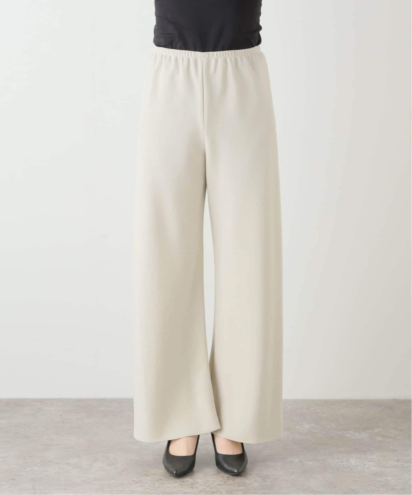 AP STUDIO エラスティックパンツ ナチュラル サイズ38 ap studio エーピーストゥディオエラスティックパンツパンツ38