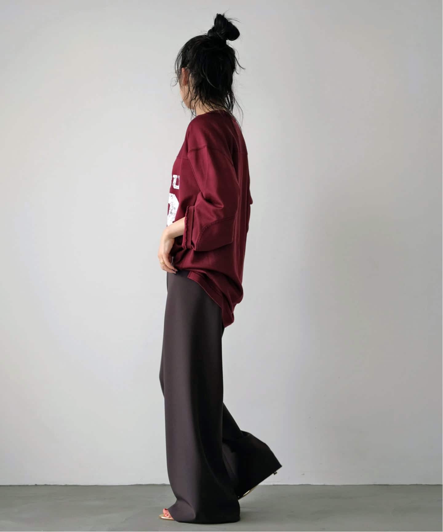 APSTUDIO エラスティックパンツ 36　ブラウン　2023 エラスティックパンツ（スラックス）｜AP STUDIO（エーピー