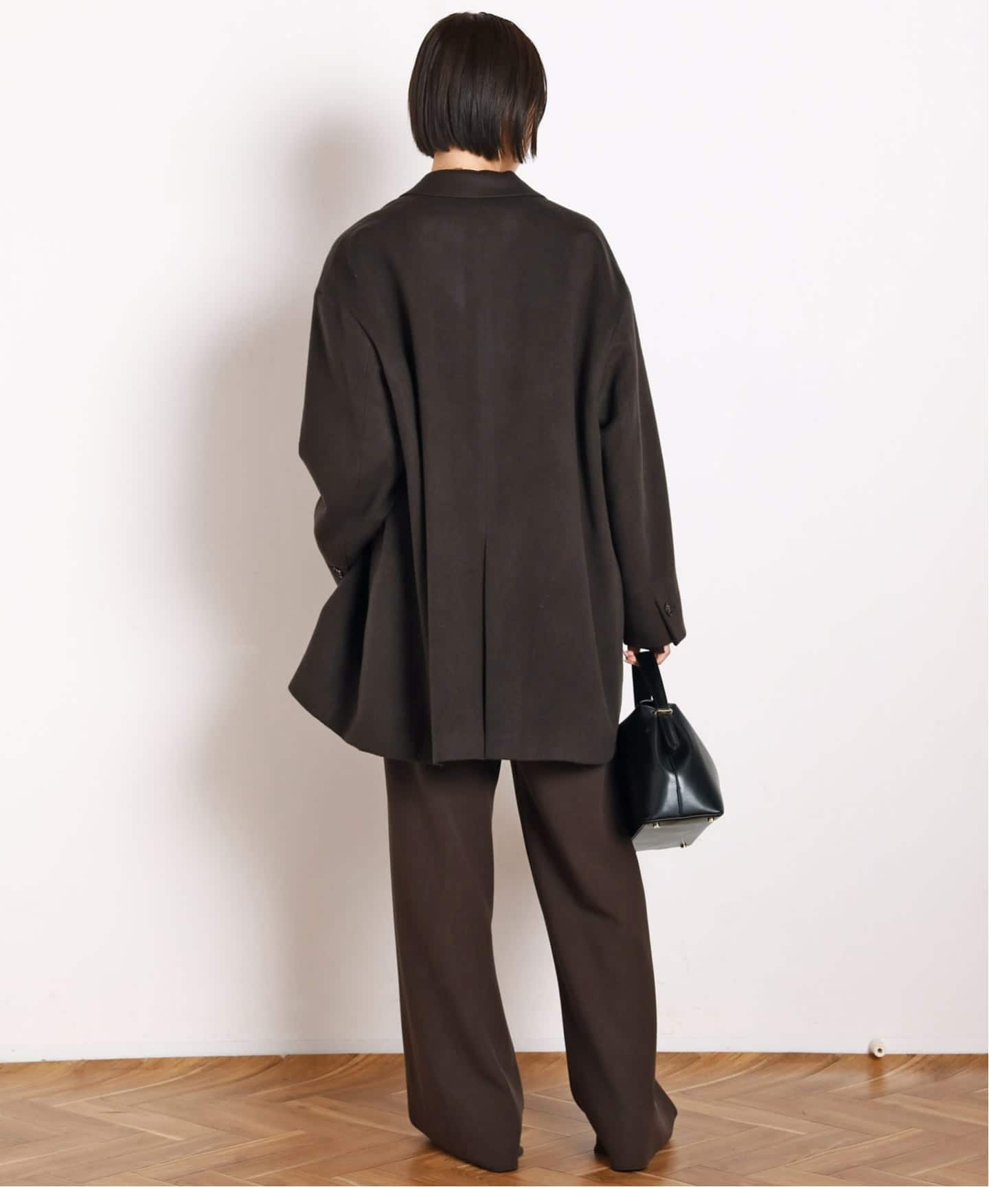 ♡美品♡APSTUDIO エラスティックパンツ 34　ブラウン 追加エラスティックパンツ(ブラウン）（スラックス）｜AP STUDIO