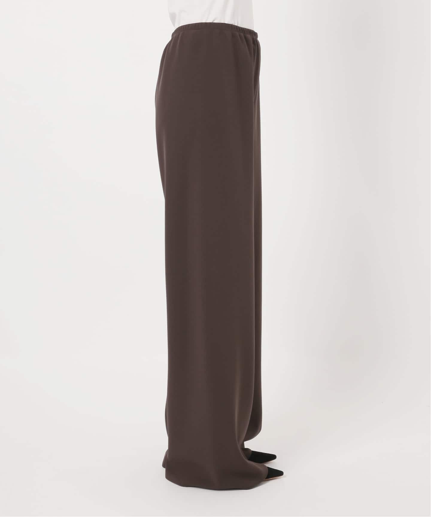 追加エラスティックパンツ(ブラウン）（スラックス）｜AP STUDIO