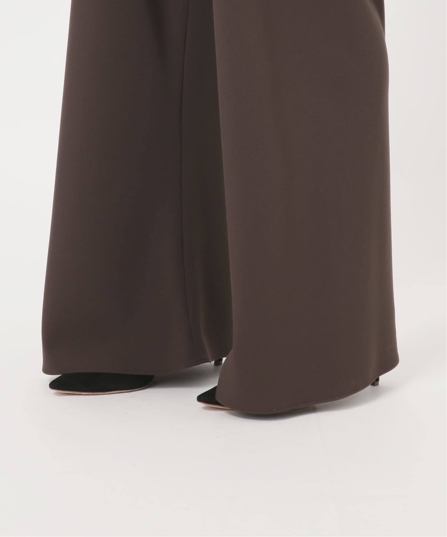 追加エラスティックパンツ(ブラウン）（スラックス）｜AP STUDIO