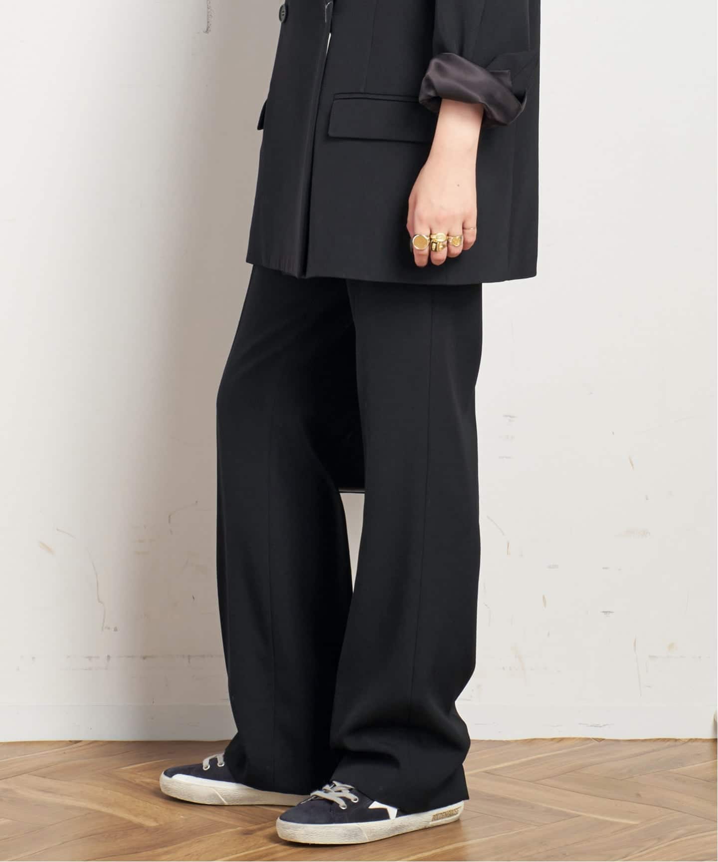 MARK & LOA ブラック フレアパンツ 40 Essential フレアパンツ（スラックス）｜AP STUDIO（エーピー