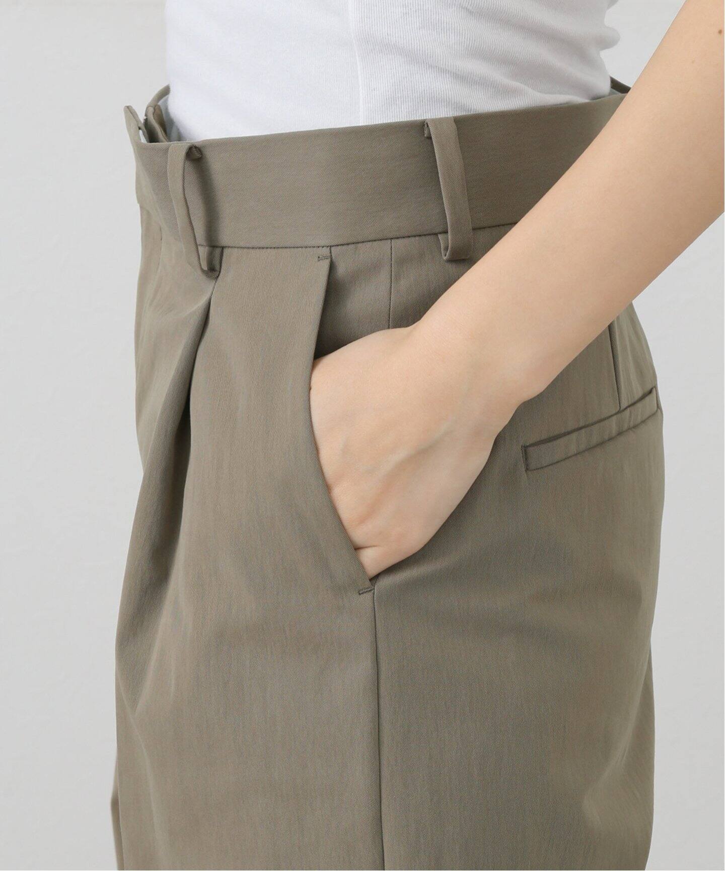 〈AP STUDIO〉コットンナイロンワイドパンツ/38 セール】*コットンナイロンワイドパンツ（その他パンツ