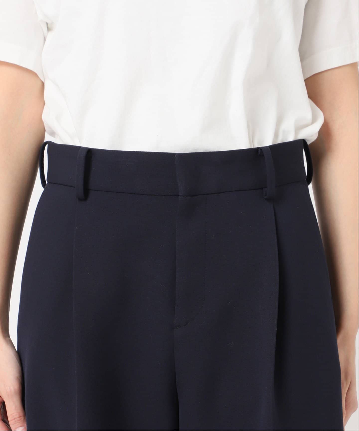 ダブルクロスワイドパンツ（スラックス）｜AP STUDIO（エーピー