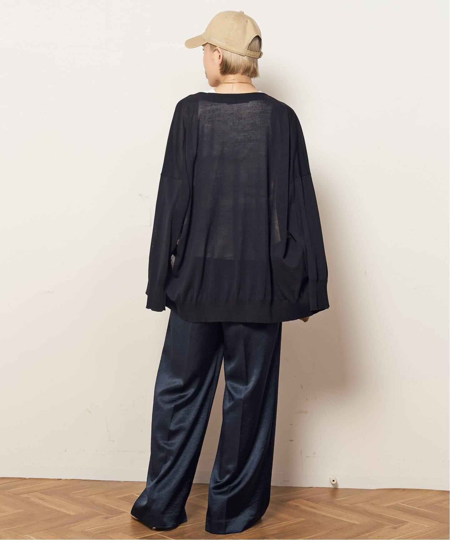 AP STUDIO 2024SS ライトサテンパンツ　38 ネイビー　美品 AP STUDIO 2024SS ライトサテンパンツ 38 ネイビー 美品｜Yahoo