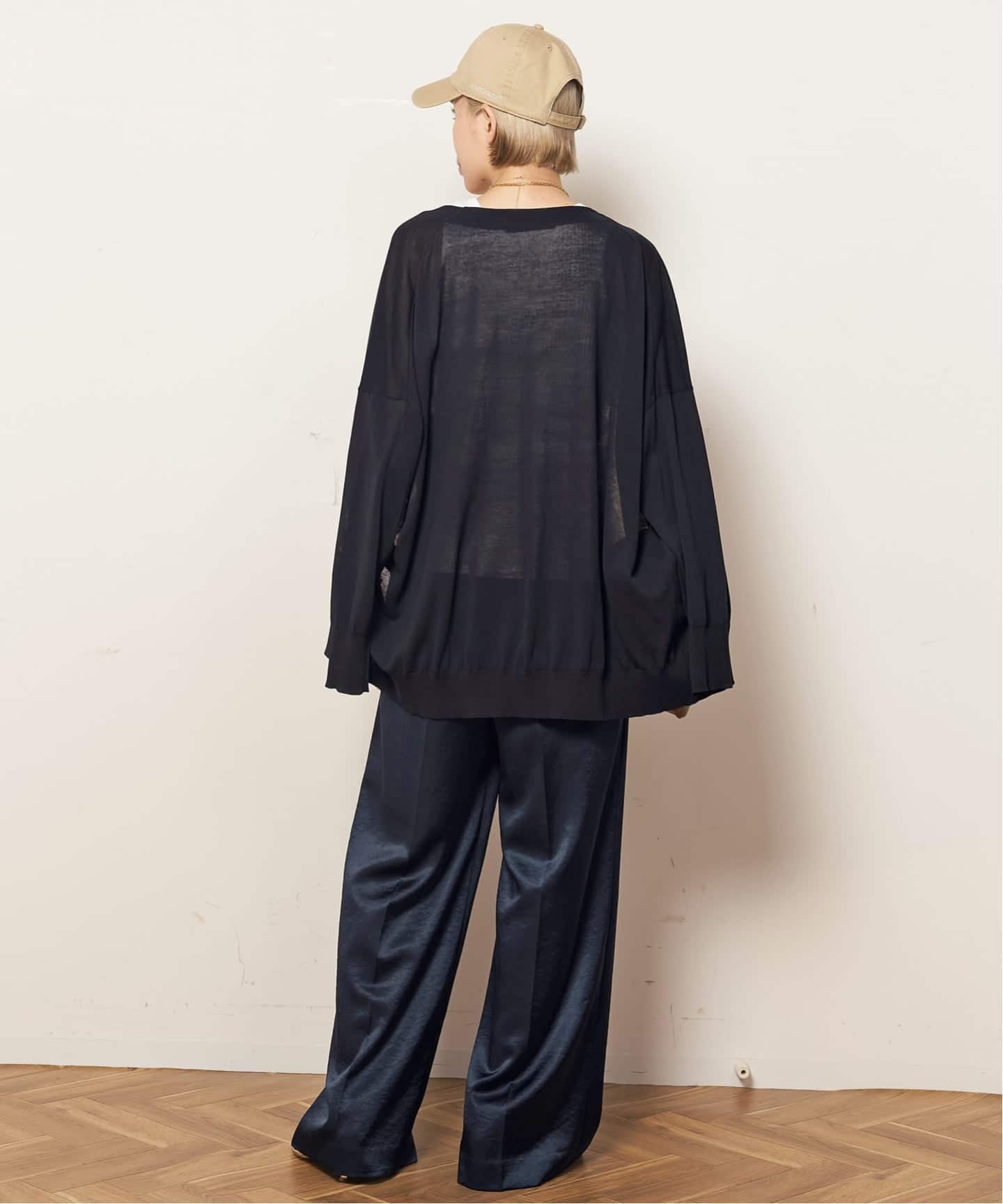 ミニマルサテンパンツ（スラックス）｜AP STUDIO（エーピー