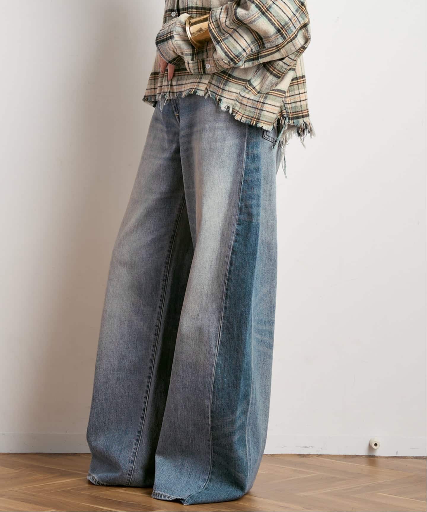 R13/アールサーティーン】Insert D'arcy Loose Jean（スラックス）｜AP