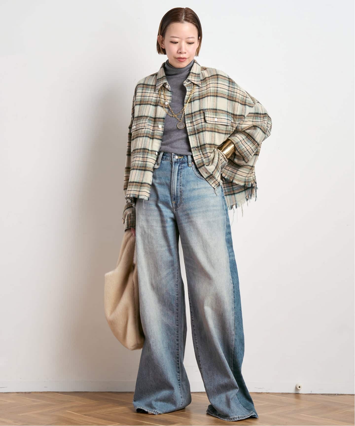R13/アールサーティーン】Insert D'arcy Loose Jean（スラックス）｜AP