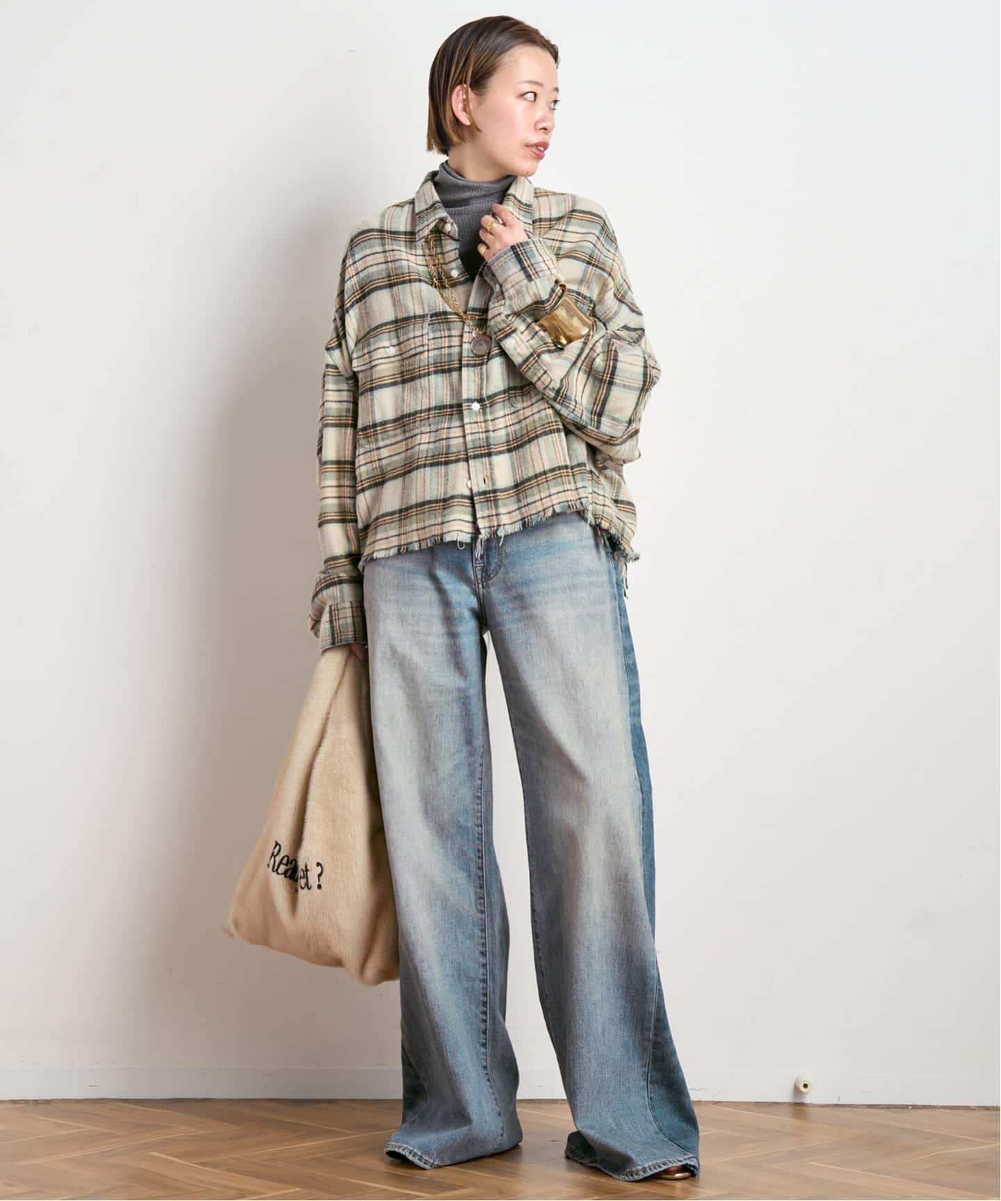 R13/アールサーティーン】Insert D'arcy Loose Jean（スラックス）｜AP